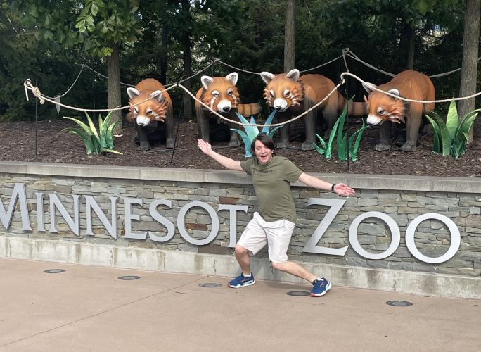 Dr. Nathan Ryan at the Minnesota Zoo.